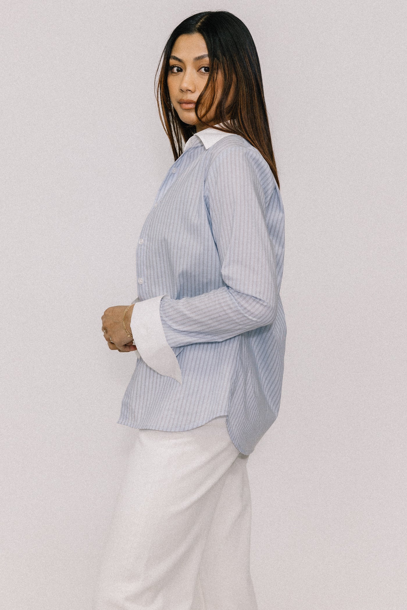 Annie Striped Contrast Shirt